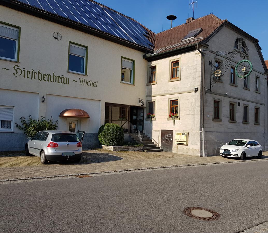Gasthof Hirschenbraeu Michel Rauhenebrach Bagian luar foto